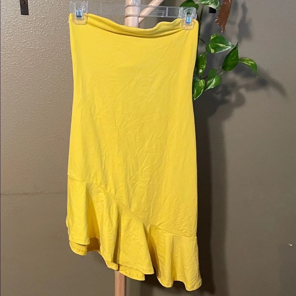 Susana Monaco Strapless Yellow Dress - Picture 4 of 7